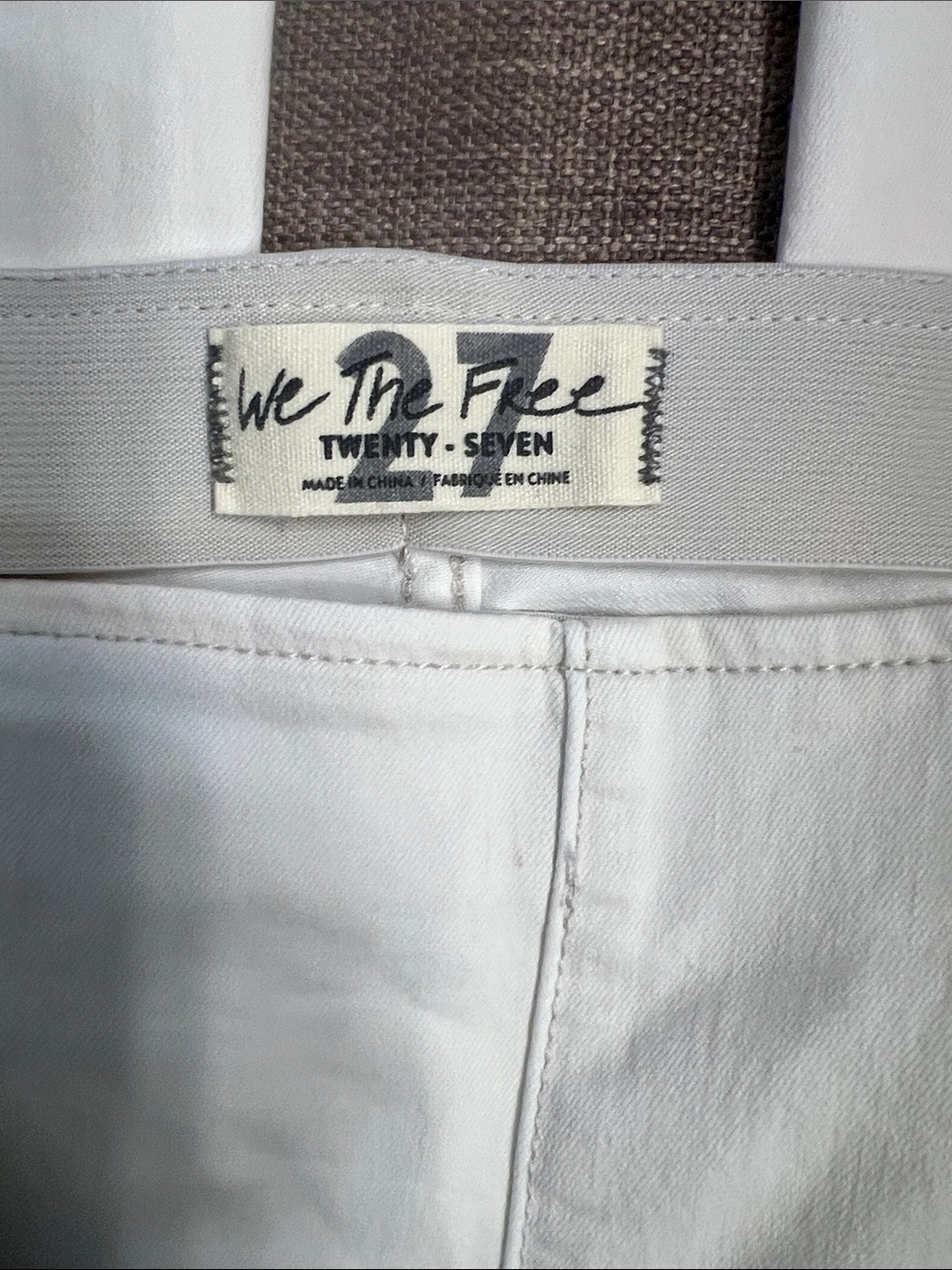 We The Free Cream Flare Jeans - High-Rise Wide Leg - Picture 3 of 8